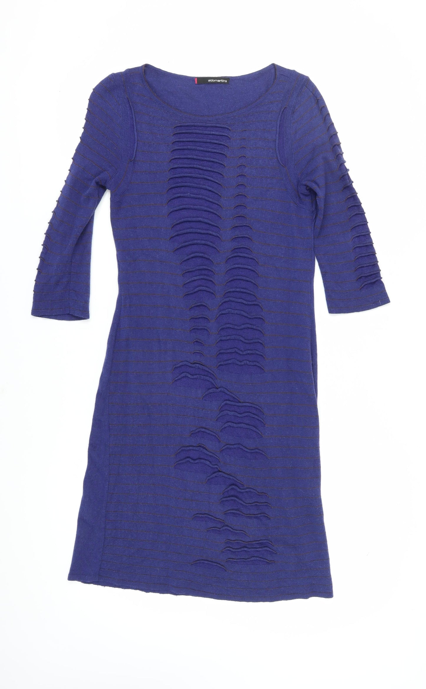 Aldomartins Women's Blue Shift Dress Medium