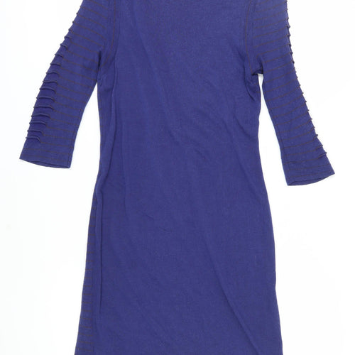 Aldomartins Women's Blue Shift Dress Medium