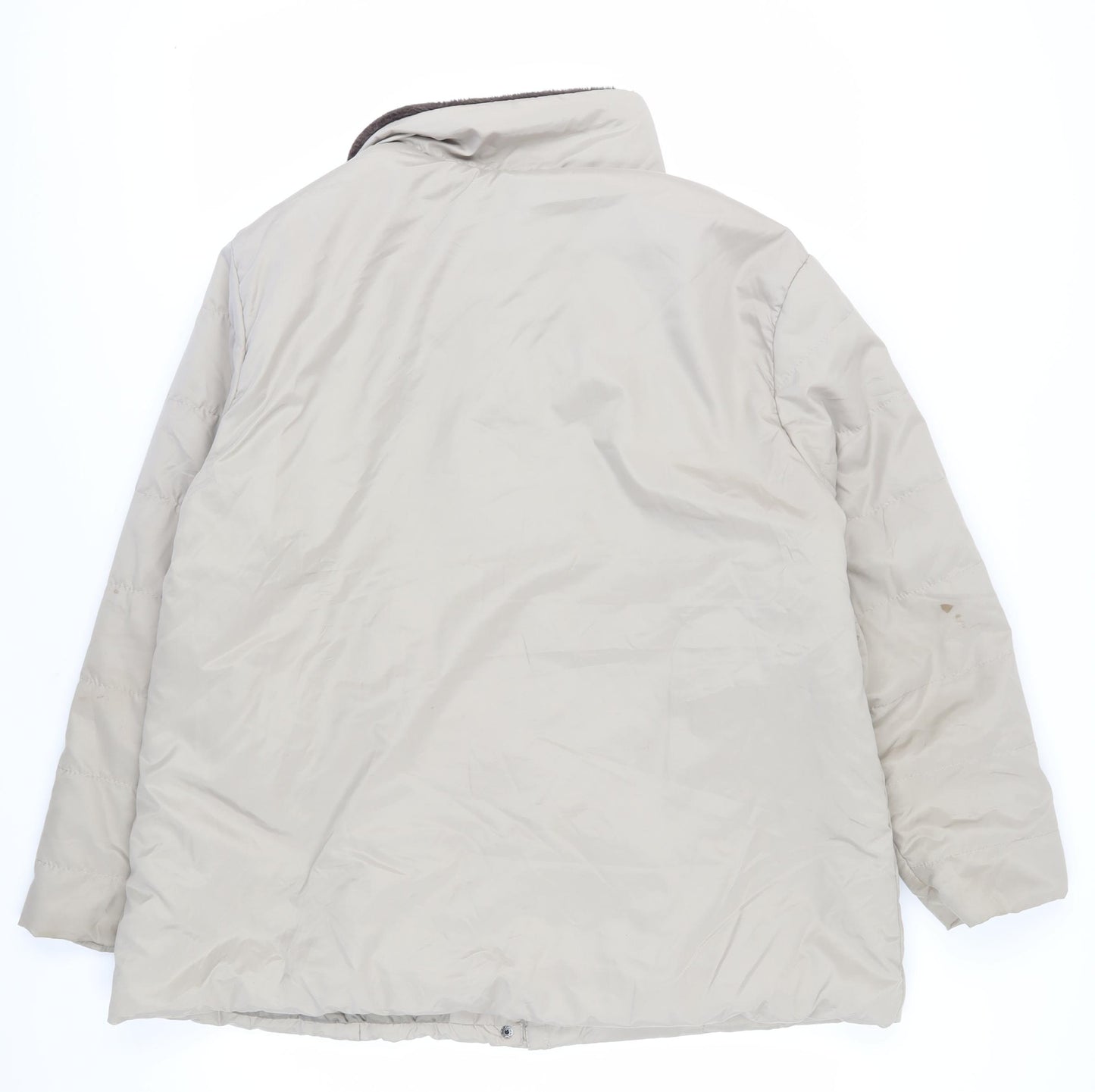 Anne de Lançay Women's Beige Puffer Coat XL