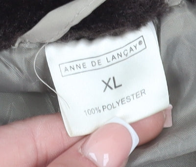 Anne de Lançay Women's Beige Puffer Coat XL