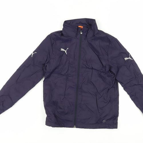 Puma Boys Blue Windbreaker Jacket Size 10
