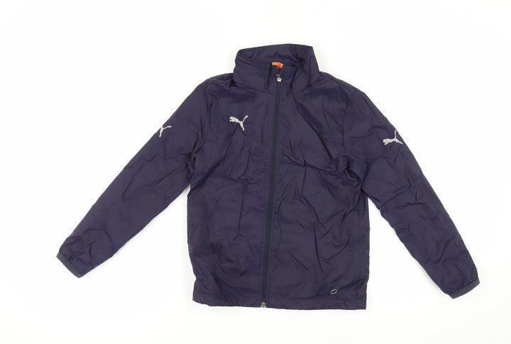 Puma Boys Blue Windbreaker Jacket Size 10