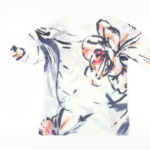 Monsoon Women's Multicoloured Floral T-Shirt - Size M