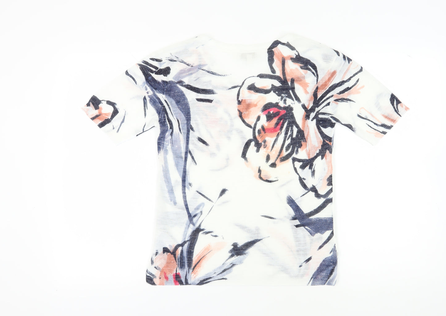 Monsoon Women's Multicoloured Floral T-Shirt - Size M