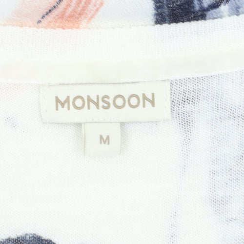 Monsoon Women's Multicoloured Floral T-Shirt - Size M
