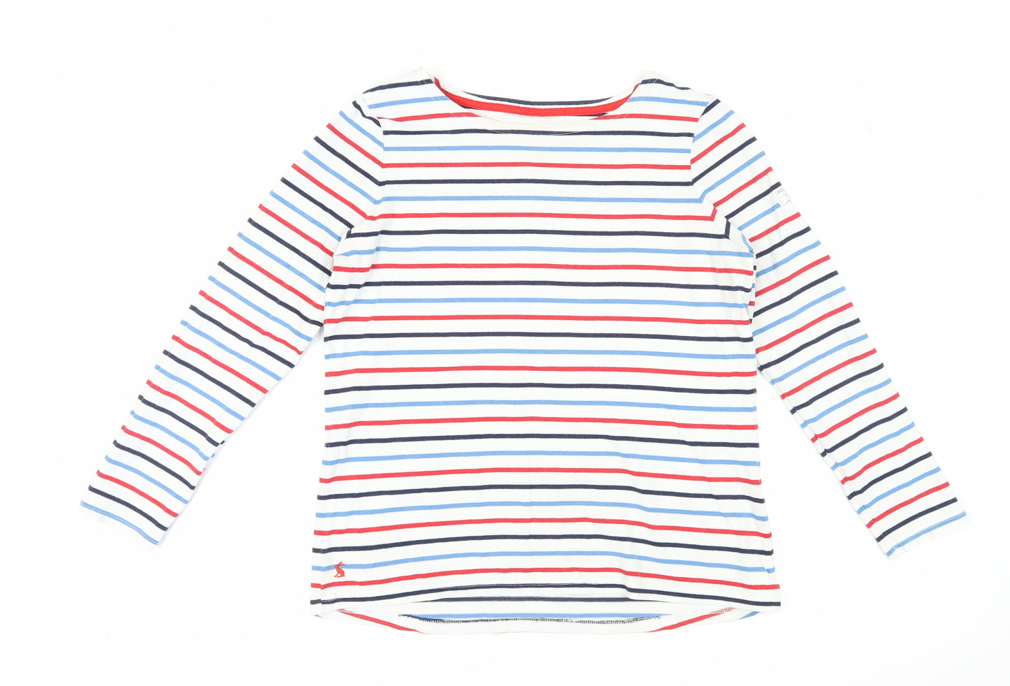 Joules Women's Multicoloured Striped Boat Neck T-Shirt