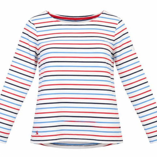 Joules Women's Multicoloured Striped Boat Neck T-Shirt