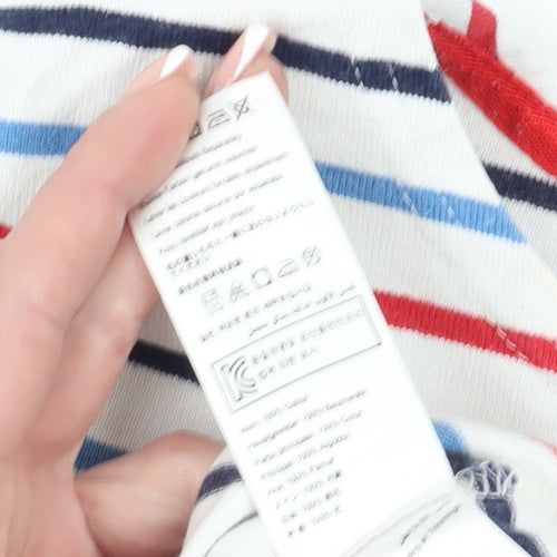 Joules Women's Multicoloured Striped Boat Neck T-Shirt