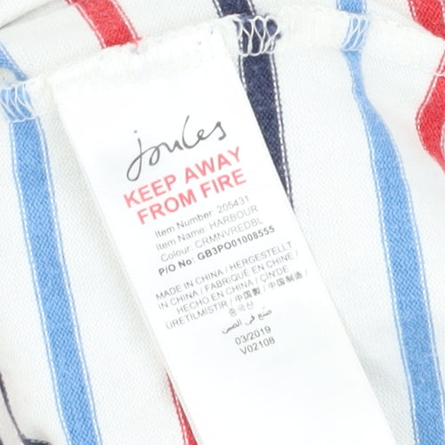 Joules Women's Multicoloured Striped Boat Neck T-Shirt