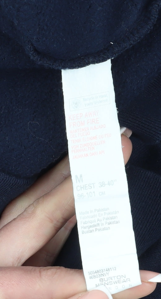 Burton Men's Blue Medium Full Zip Hoodie