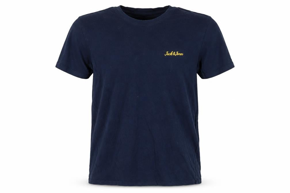Jack & Jones Men's Blue L T-Shirt, Short Sleeve
