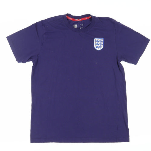 Men's Blue Regular Fit Sports T-Shirt L