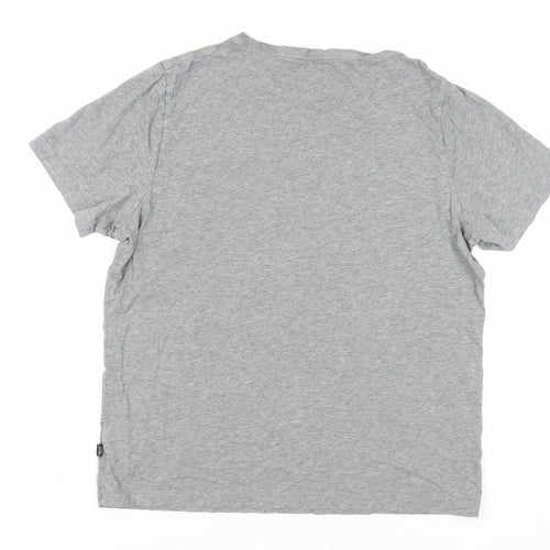 Puma Men's Grey Crew Neck T-Shirt Size L