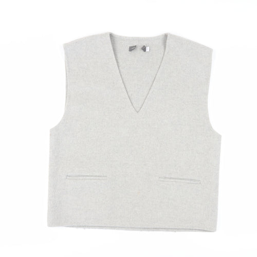 Mint Velvet Grey Wool Blend Women’s Vest Size 12