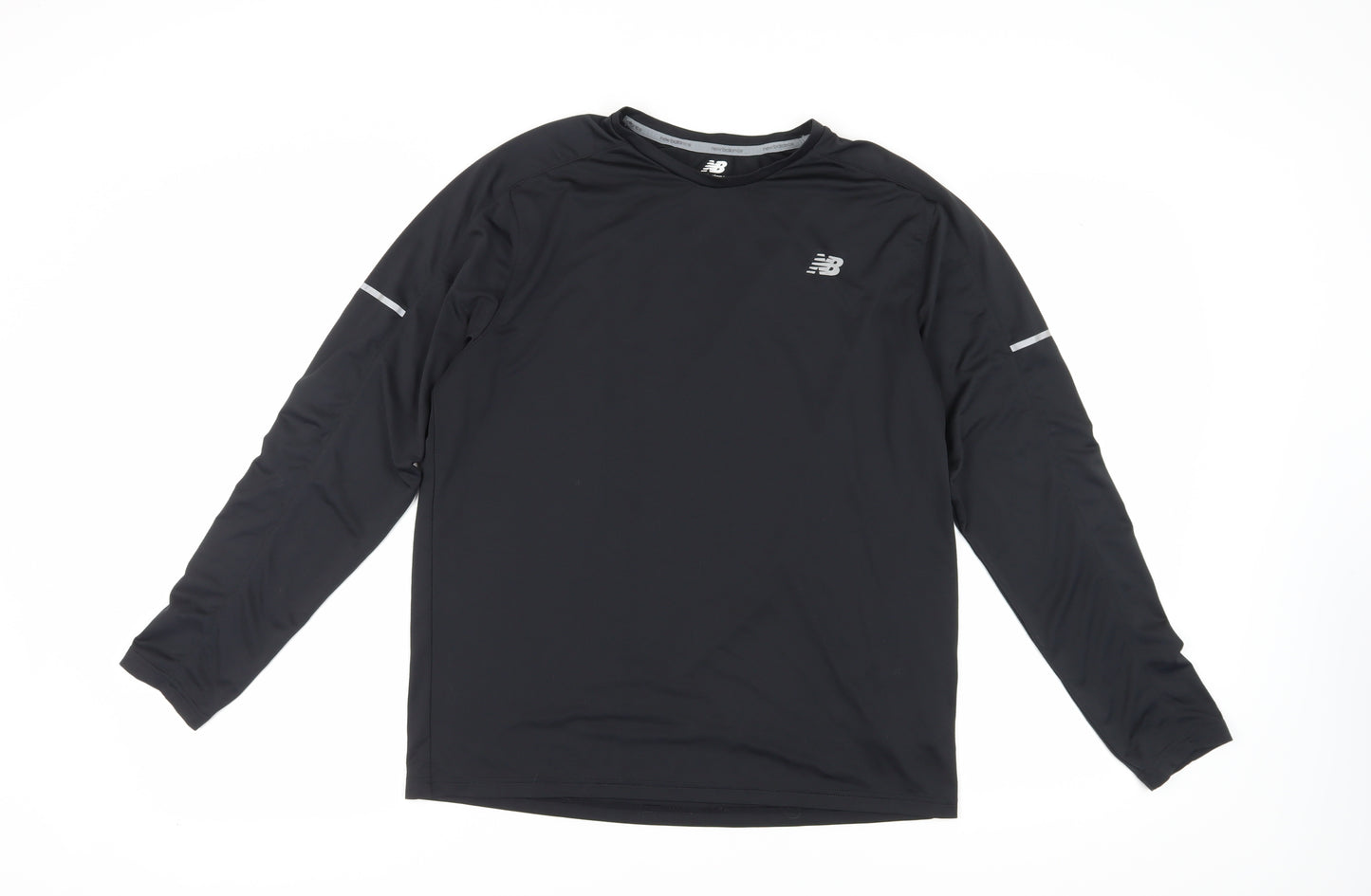 New Balance Men's Black Long Sleeve Athletic Top L