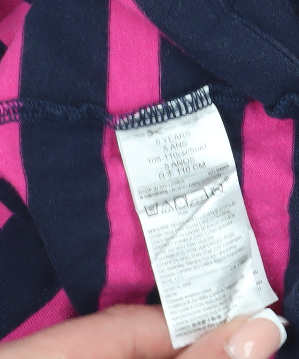 Gap Girls Multicoloured Stripe A-Line Dress 5 Years