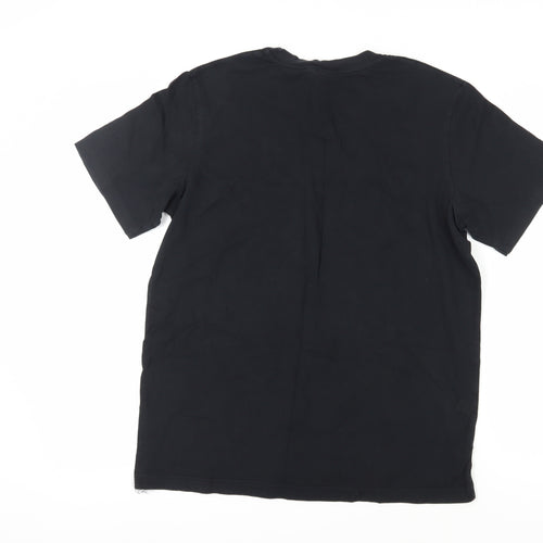 Cotton Traders Men's Black V-Neck T-Shirt