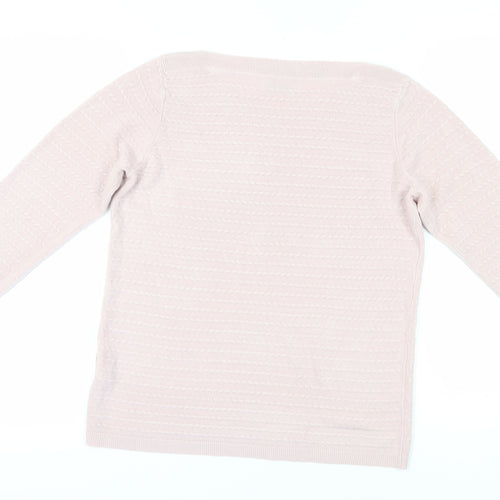 Marks and Spencer Women's Pink 3/4 Sleeve Pullover Size 14