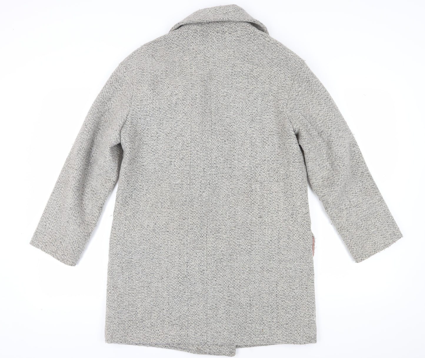 Oasis Women's Grey Wool Blend Pea Coat Size S