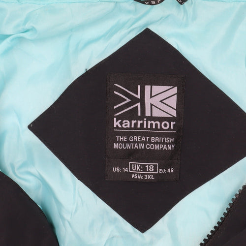 Karrimor Women's Black Hooded Anorak Jacket Size 18