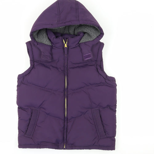 Marks and Spencer Boys Purple Puffer Jacket 9-10Y Winter