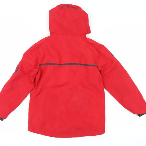 Next Boys Red Hooded Winter Parka Jacket 8-9 Years