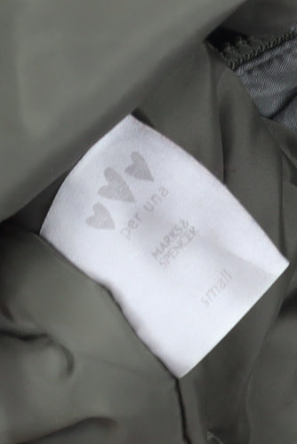 Marks and Spencer Women's Grey Coat - S, Overcoat Style