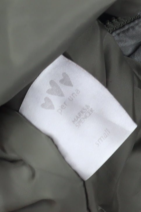 Marks and Spencer Women's Grey Coat - S, Overcoat Style
