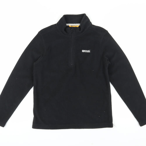 Regatta Boys Black Fleece Zip Sweatshirt 13 Years