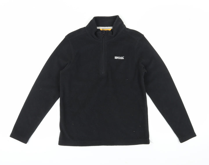 Regatta Boys Black Fleece Zip Sweatshirt 13 Years