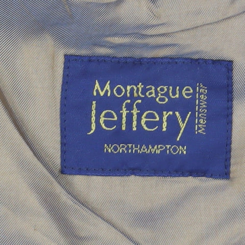 Montague Jeffery Men's Grey 46R Classic Blazer