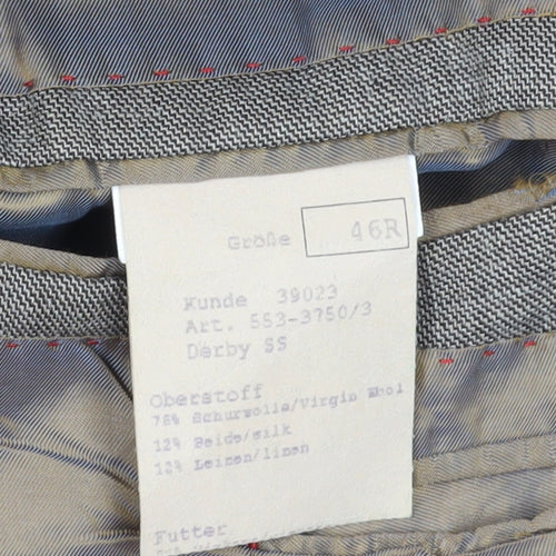 Montague Jeffery Men's Grey 46R Classic Blazer