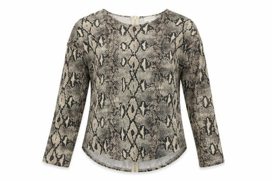 Front view of Apricot Women's Multicoloured L Animal Print Blouse