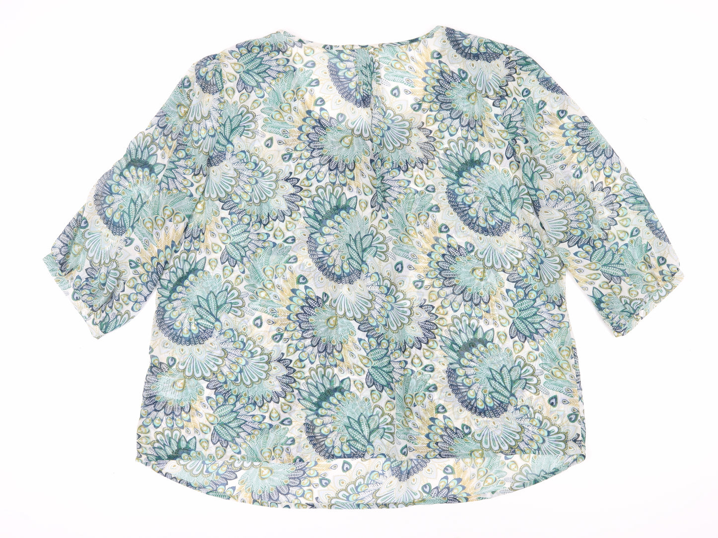 Damart Women's Multicoloured Floral Blouse, Size 28