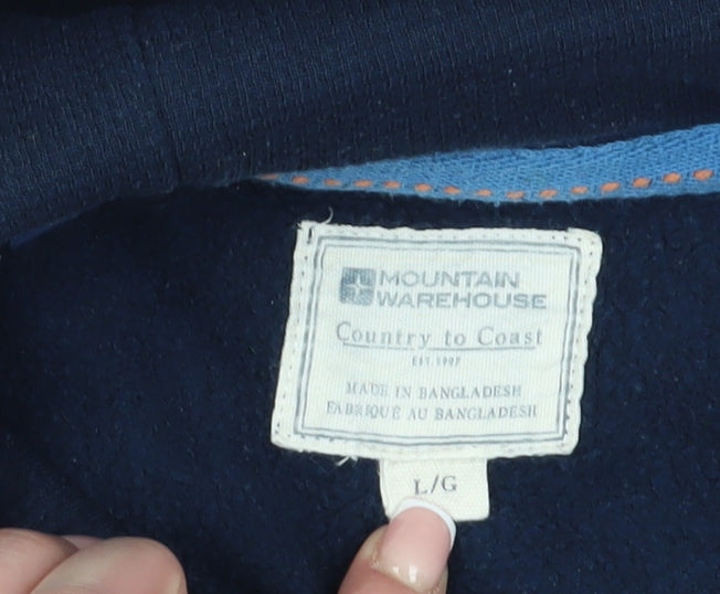 Mountain Warehouse Men’s Blue Outdoor Hoodie Size L
