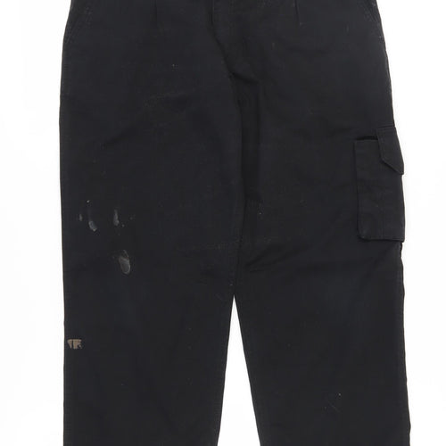 Veltuff Men's Black Cargo Trousers, Size 36