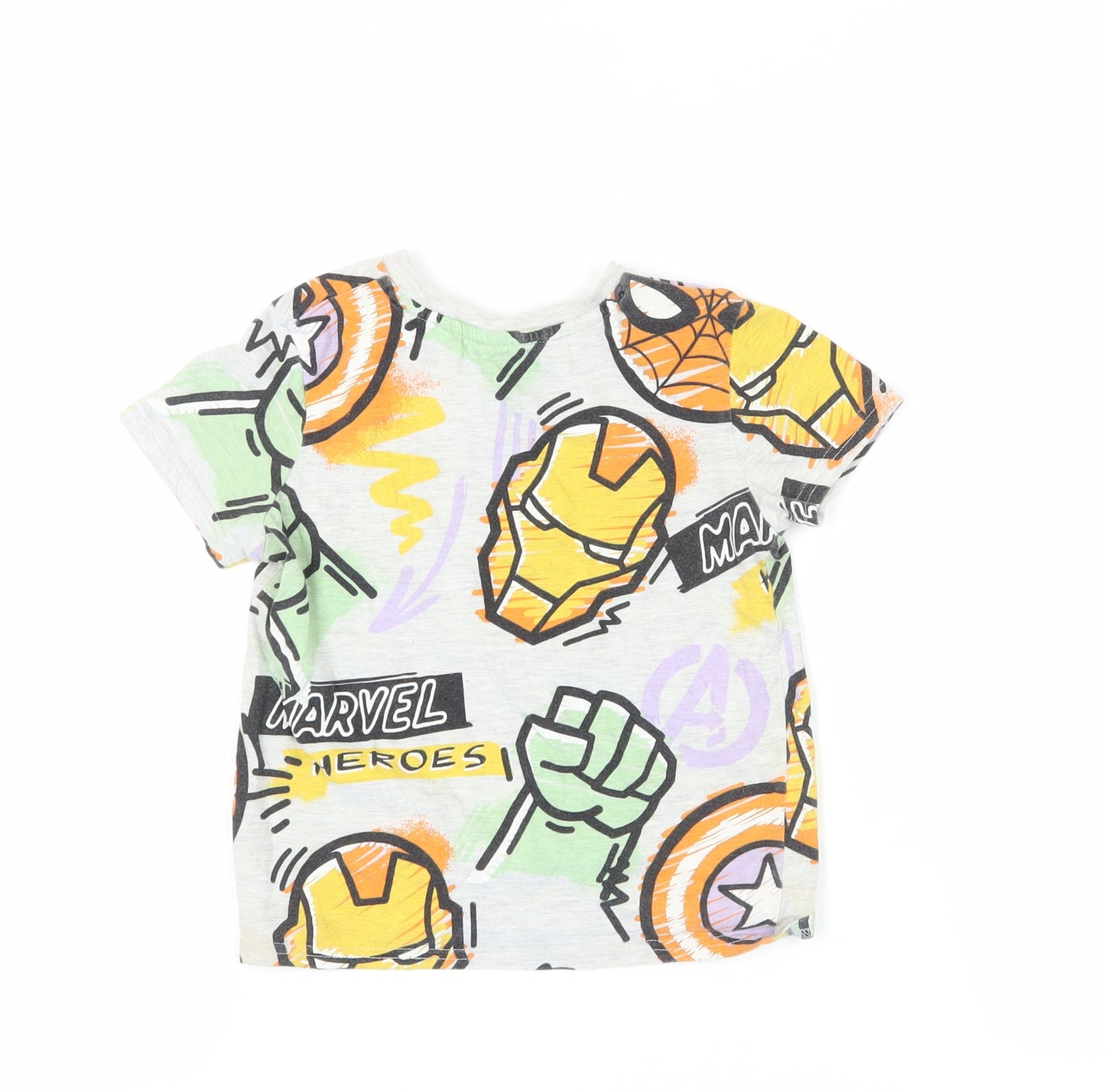 Marvel Boys Multicoloured T-Shirt, 4-5 Years, Graphic Print