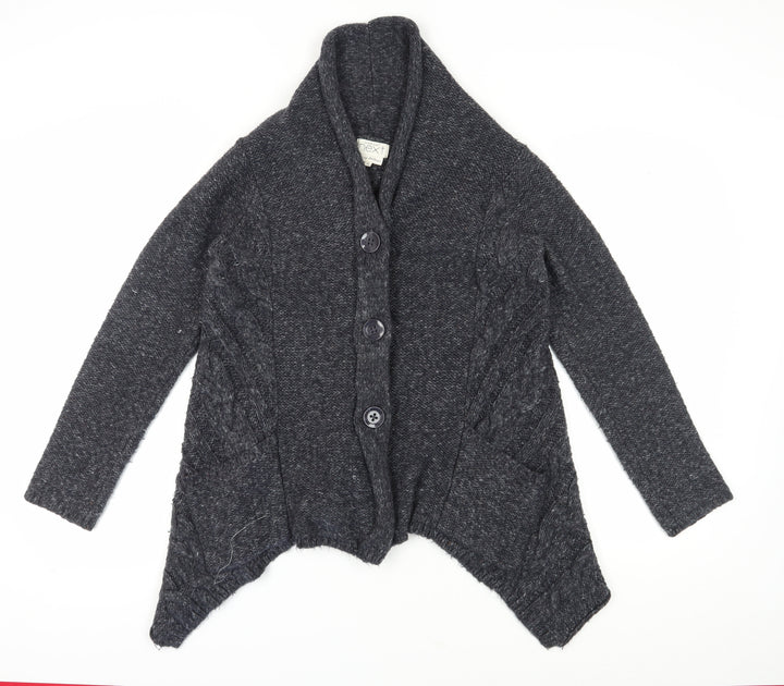 Next Women's Grey Cardigan, M, Chunky-Knit Button