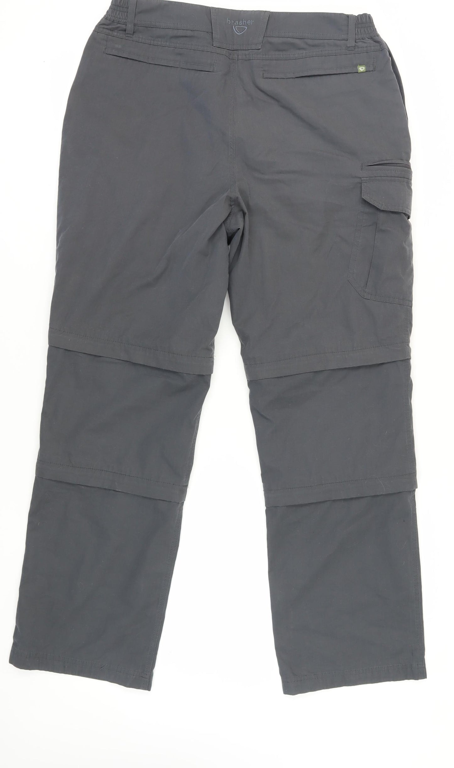 Brasher Men's Grey Cargo Trousers, 36 Waist