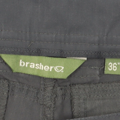 Brasher Men's Grey Cargo Trousers, 36 Waist