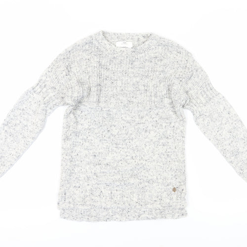 Zara Unisex Kids Grey Knit Jumper - Size 9 Years