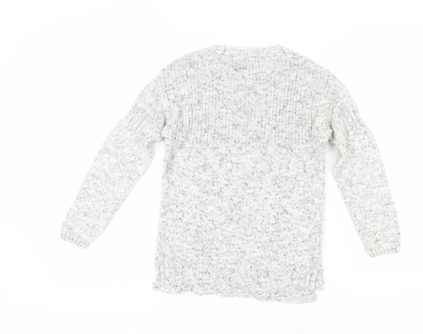 Zara Unisex Kids Grey Knit Jumper - Size 9 Years