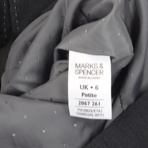 Marks and Spencer Women's Black Blazer Size 6 Petite