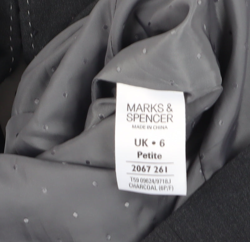 Marks and Spencer Women's Black Blazer Size 6 Petite