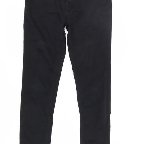 Zara Men's Black Slim Fit Chino Trousers Size 32