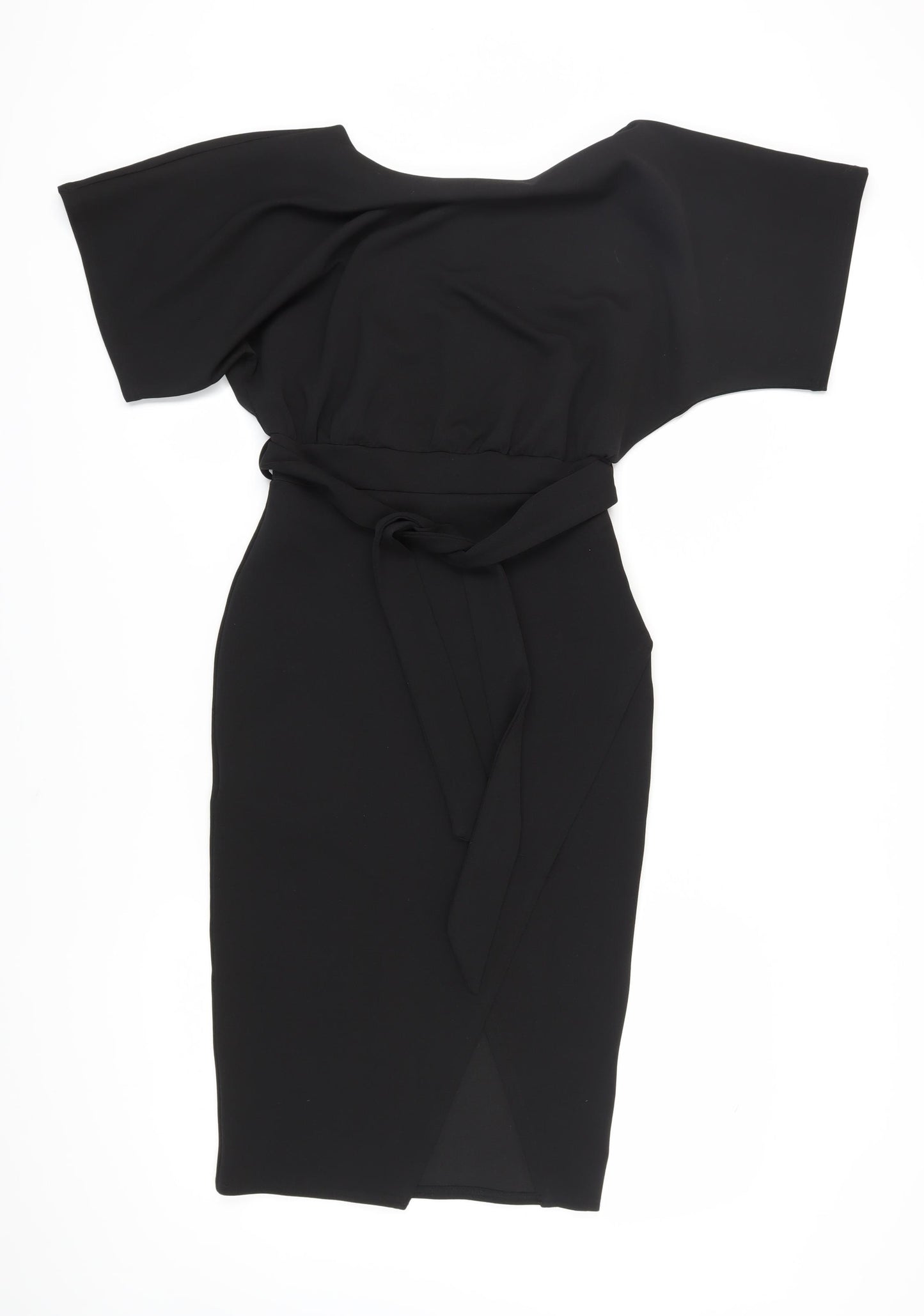 New Look Women's Black Wrap Dress, Size 10, Elegant Casual Style