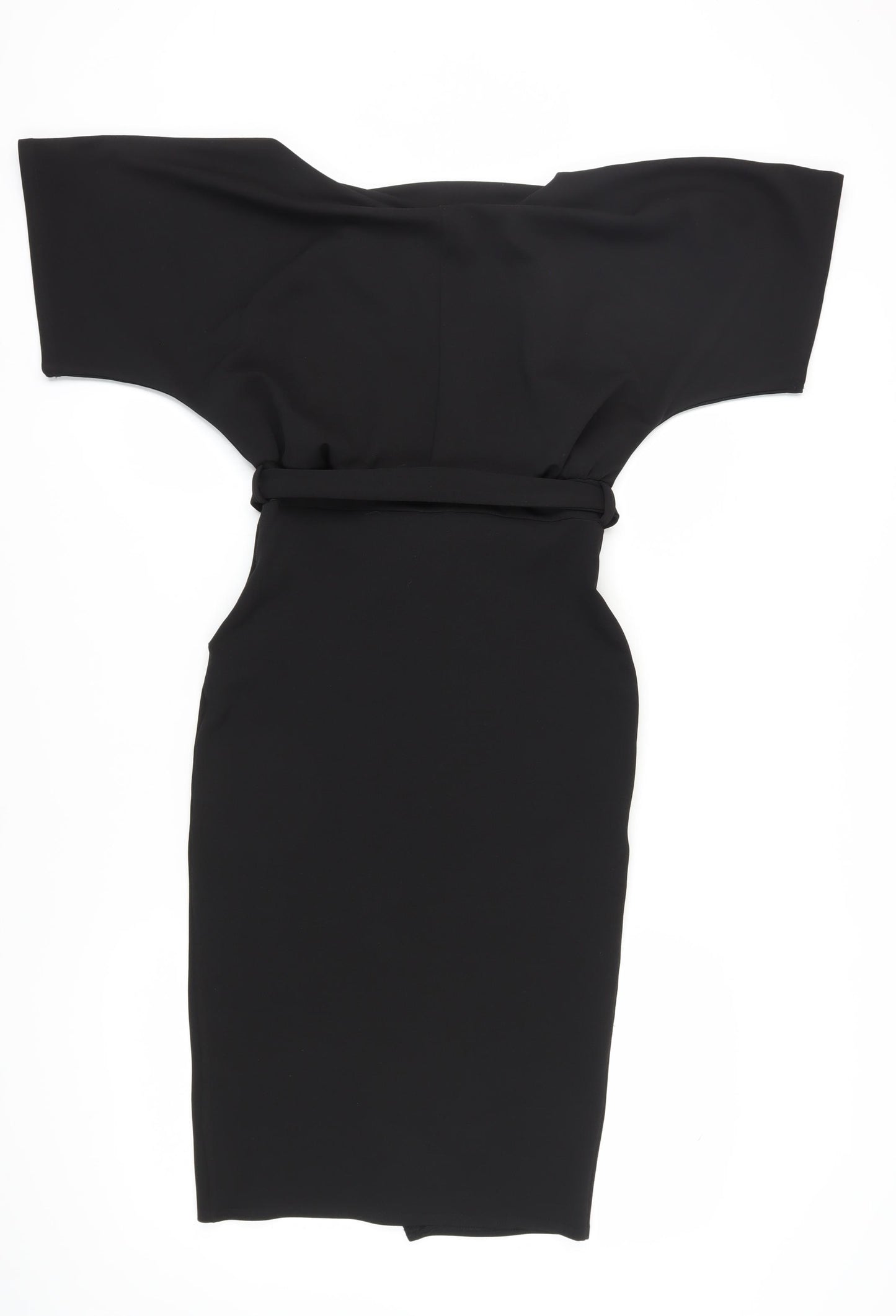 New Look Women's Black Wrap Dress, Size 10, Elegant Casual Style