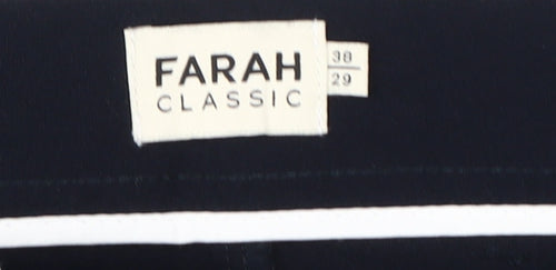 Farah Men's Black Classic Trousers 38