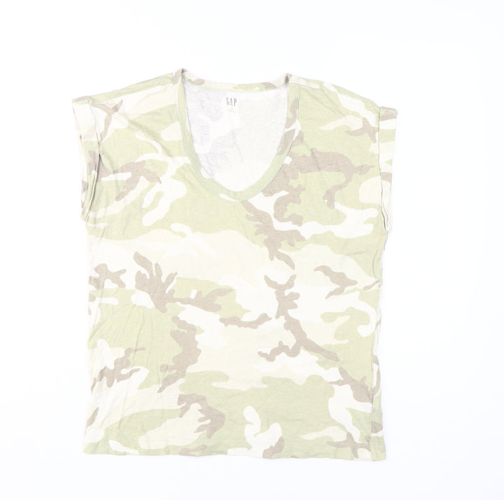 GAP Women’s Beige Camouflage XS T-Shirt