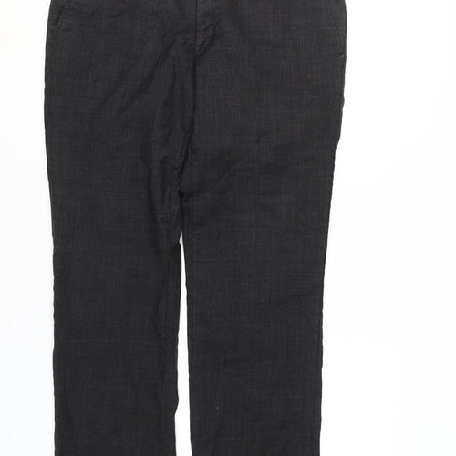 Calvin Klein Men's Black Wool Trousers, Size 52